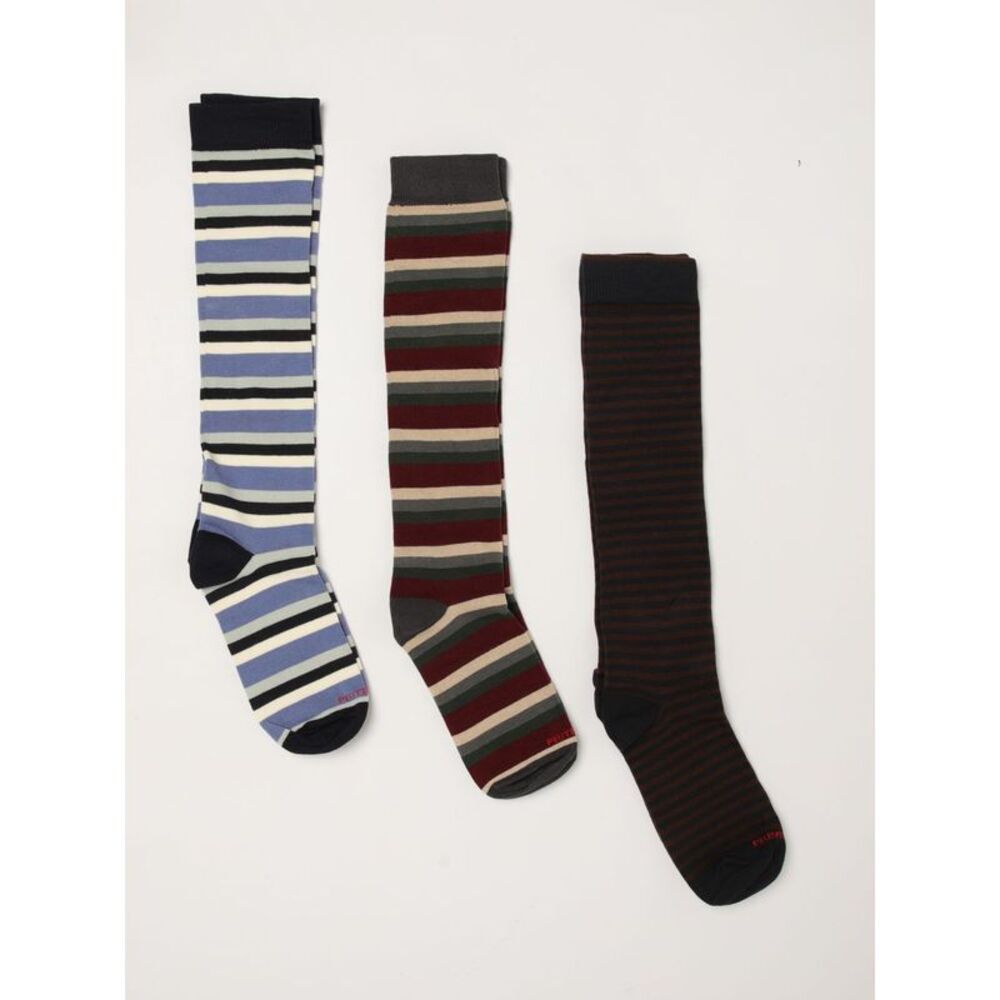 Peuterey Men Peuterey Men's Striped Pure Cotton Socks